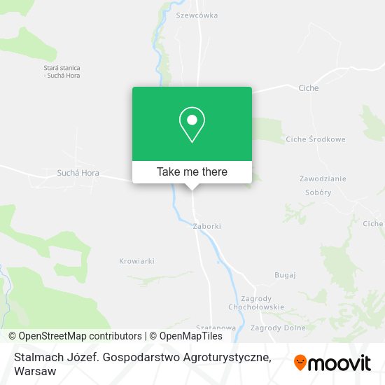 Stalmach Józef. Gospodarstwo Agroturystyczne map