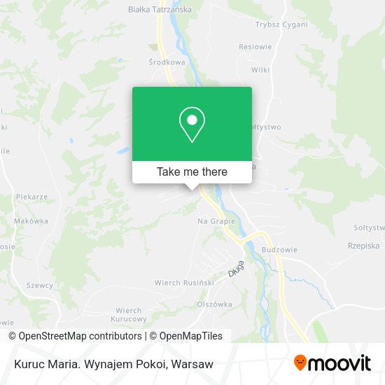 Kuruc Maria. Wynajem Pokoi map