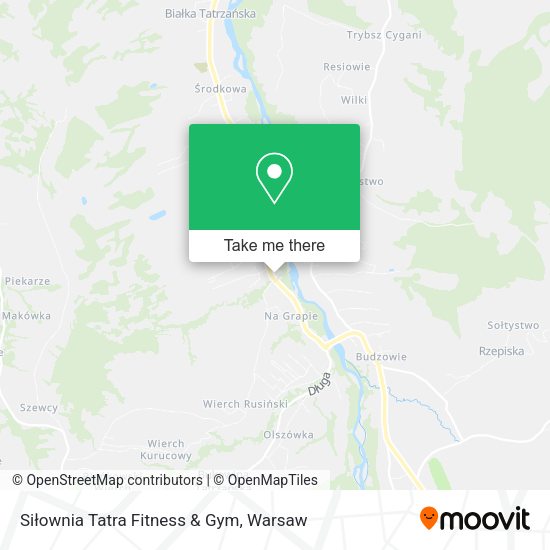 Siłownia Tatra Fitness & Gym map