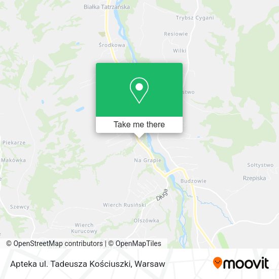 Apteka ul. Tadeusza Kościuszki map