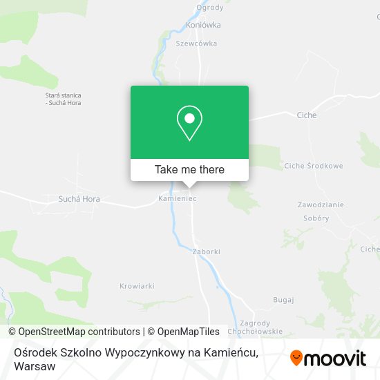 Ośrodek Szkolno Wypoczynkowy na Kamieńcu map