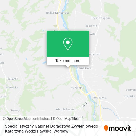 Specjalistyczny Gabinet Doradztwa Żywieniowego Katarzyna Wodzisławska map