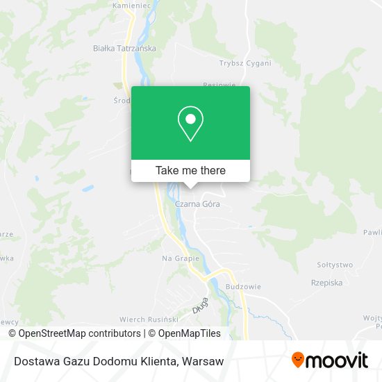 Dostawa Gazu Dodomu Klienta map