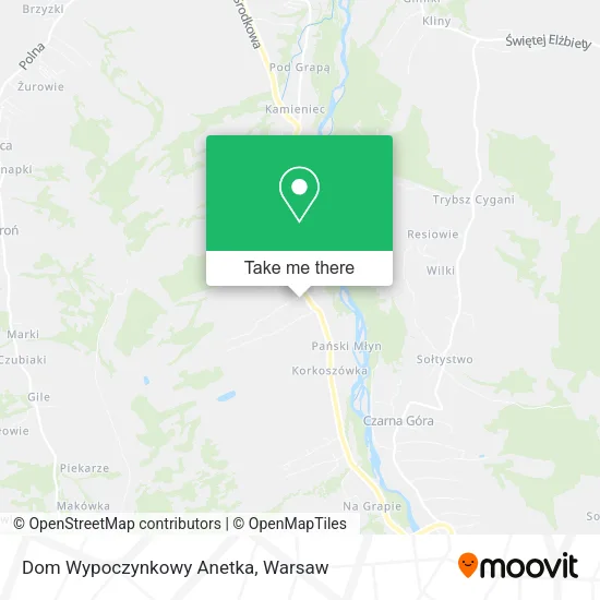 Карта Dom Wypoczynkowy Anetka