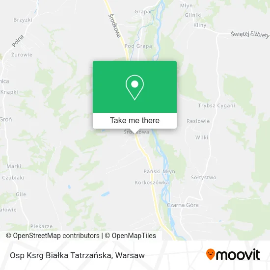 Карта Osp Ksrg Białka Tatrzańska