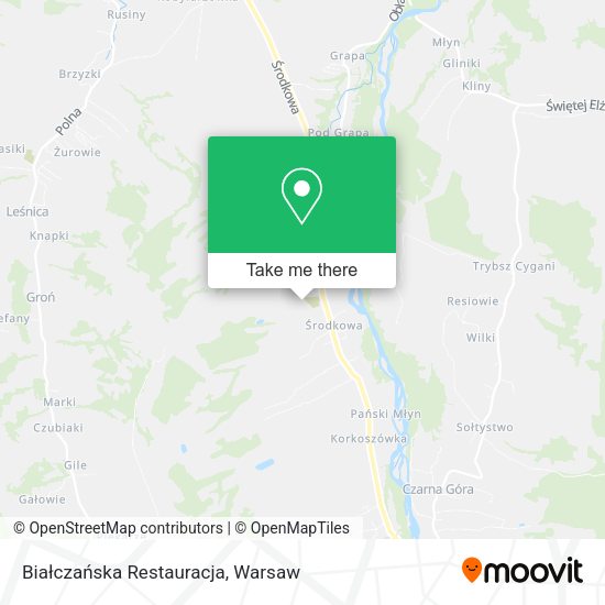 Białczańska Restauracja map