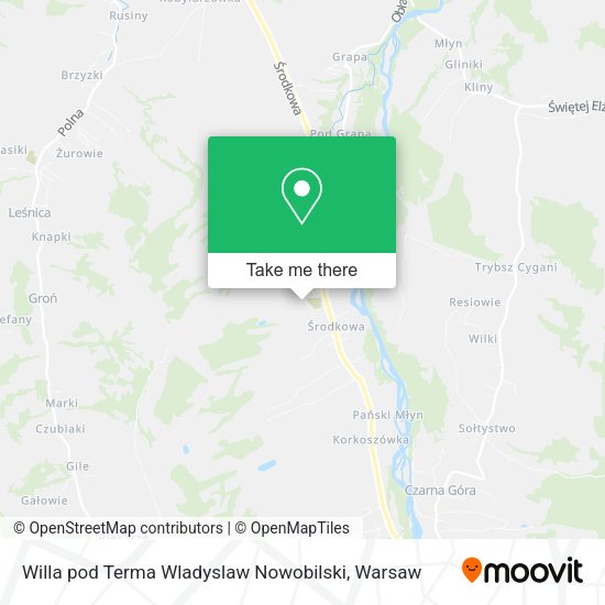 Willa pod Terma Wladyslaw Nowobilski map