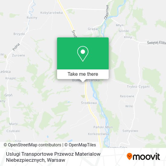 Uslugi Transportowe Przewoz Materialow Niebezpiecznych map