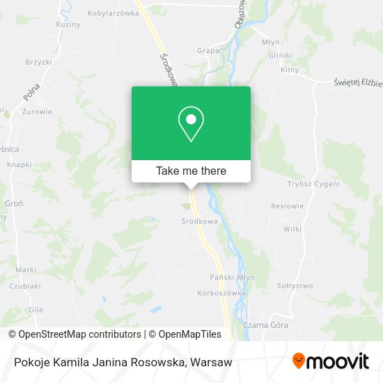 Pokoje Kamila Janina Rosowska map