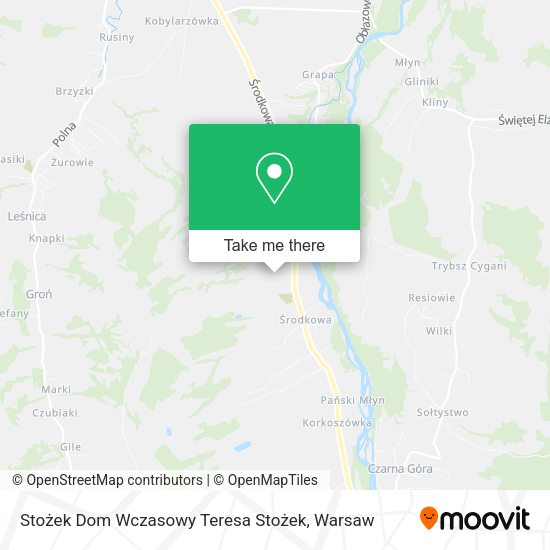 Stożek Dom Wczasowy Teresa Stożek map