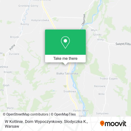 Карта W Kotlinie. Dom Wypoczynkowy. Słodyczka K.