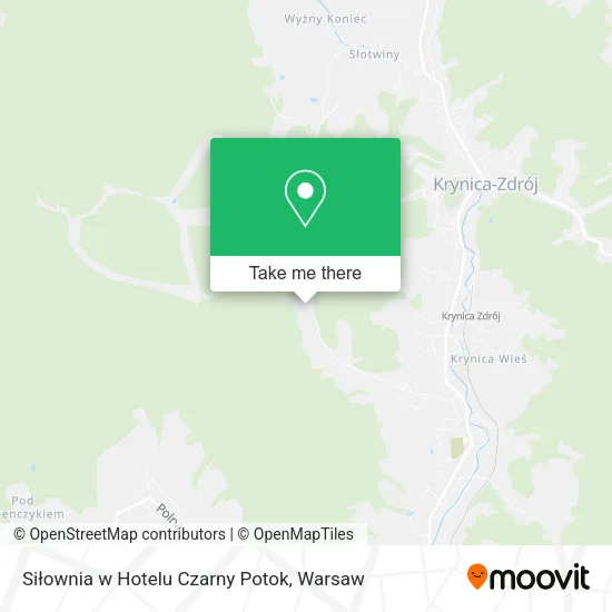Siłownia w Hotelu Czarny Potok map
