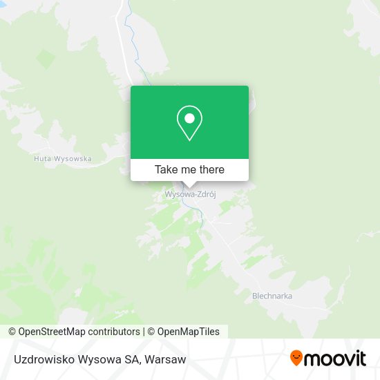 Uzdrowisko Wysowa SA map