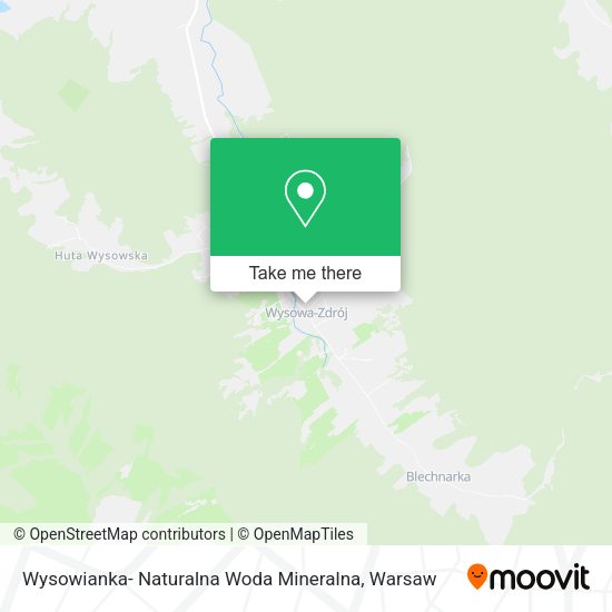 Wysowianka- Naturalna Woda Mineralna map