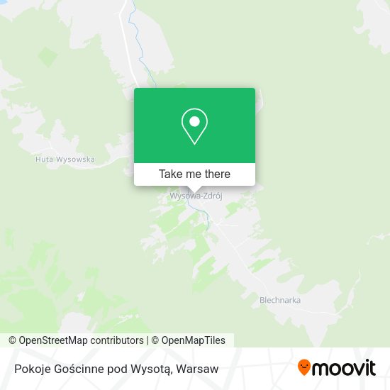 Pokoje Gościnne pod Wysotą map