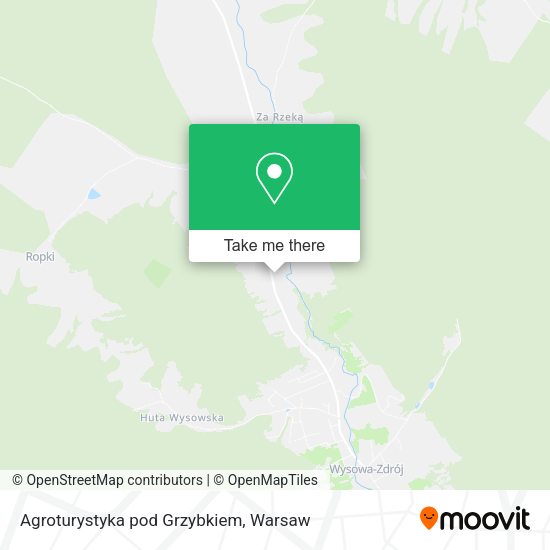 Agroturystyka pod Grzybkiem map