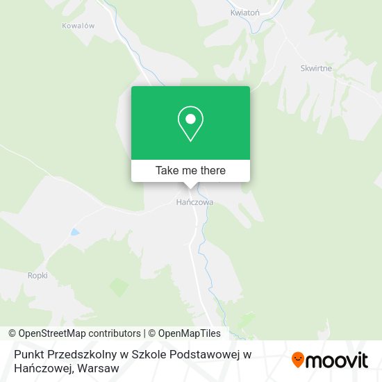 Punkt Przedszkolny w Szkole Podstawowej w Hańczowej map