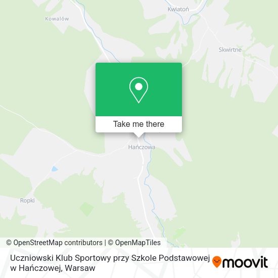 Uczniowski Klub Sportowy przy Szkole Podstawowej w Hańczowej map