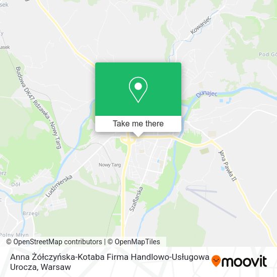 Anna Żółczyńska-Kotaba Firma Handlowo-Usługowa Urocza map