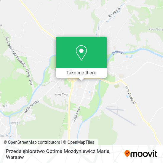 Przedsiębiorstwo Optima Mozdyniewicz Maria map