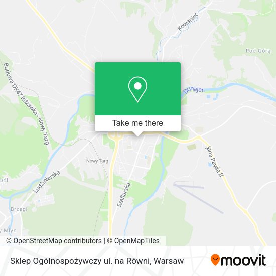 Sklep Ogólnospożywczy ul. na Równi map