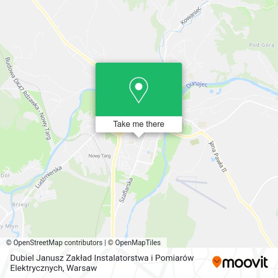 Dubiel Janusz Zakład Instalatorstwa i Pomiarów Elektrycznych map