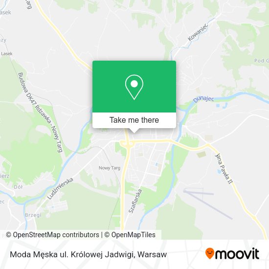 Moda Męska ul. Królowej Jadwigi map