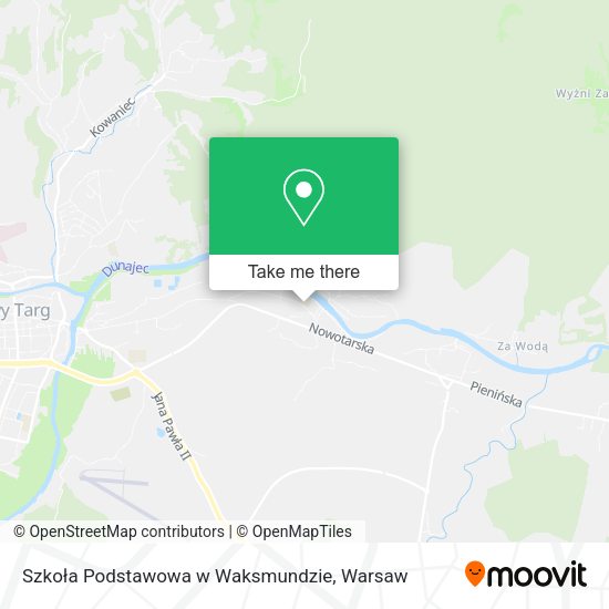 Szkoła Podstawowa w Waksmundzie map