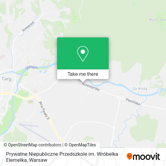 Карта Prywatne Niepubliczne Przedszkole im. Wróbelka Elemelka