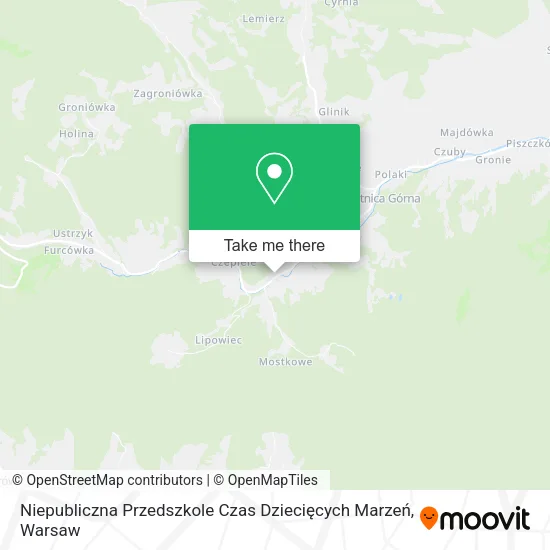 Карта Niepubliczna Przedszkole Czas Dziecięcych Marzeń