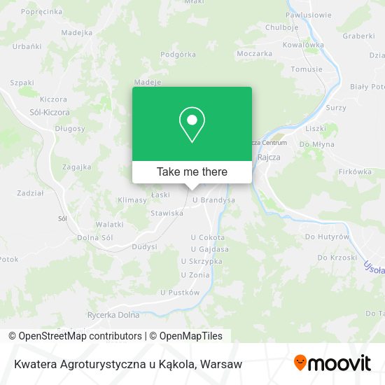 Kwatera Agroturystyczna u Kąkola map