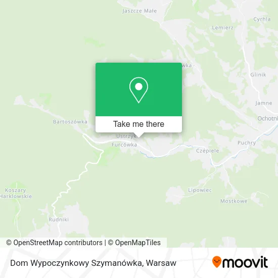 Карта Dom Wypoczynkowy Szymanówka