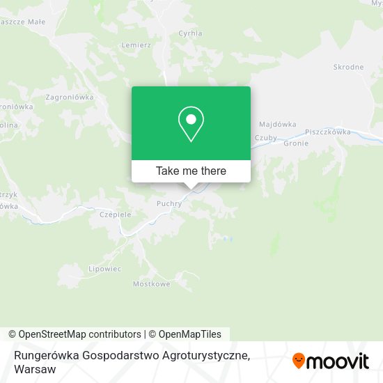 Карта Rungerówka Gospodarstwo Agroturystyczne