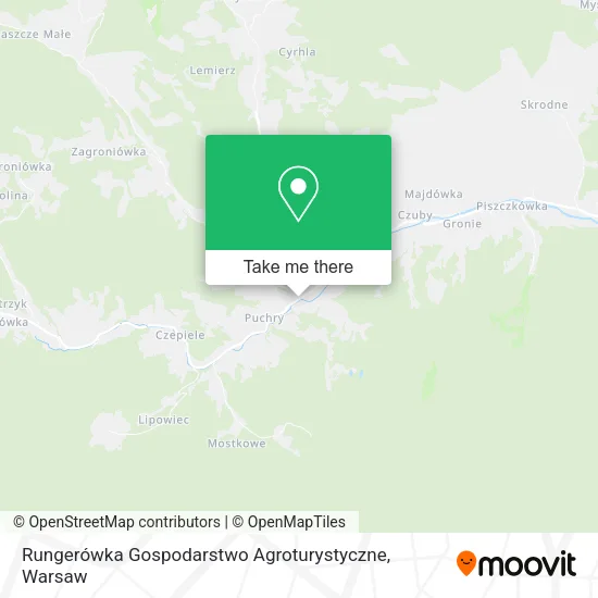 Карта Rungerówka Gospodarstwo Agroturystyczne