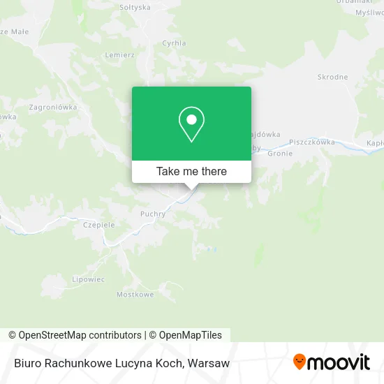 Карта Biuro Rachunkowe Lucyna Koch