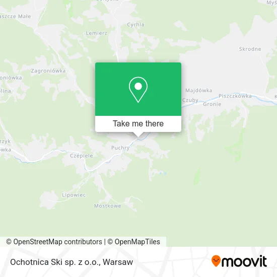 Карта Ochotnica Ski sp. z o.o.