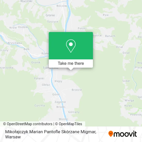 Mikołajczyk Marian Pantofle Skórzane Migmar map