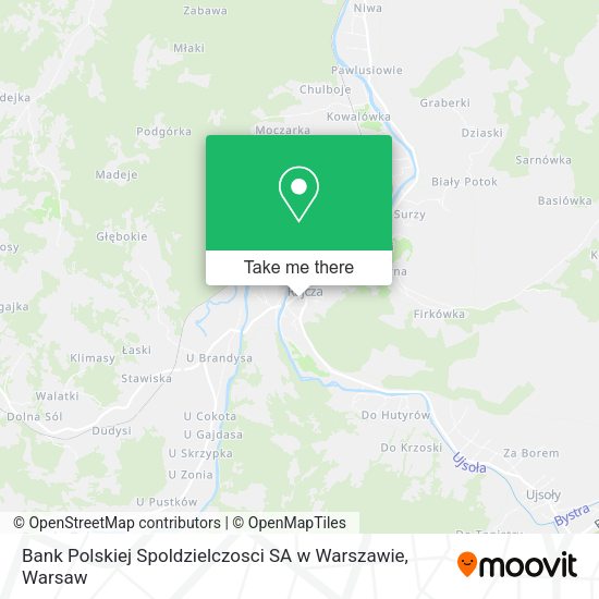 Bank Polskiej Spoldzielczosci SA w Warszawie map