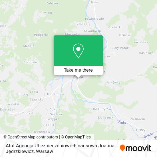 Atut Agencja Ubezpieczeniowo-Finansowa Joanna Jędrzkiewicz map