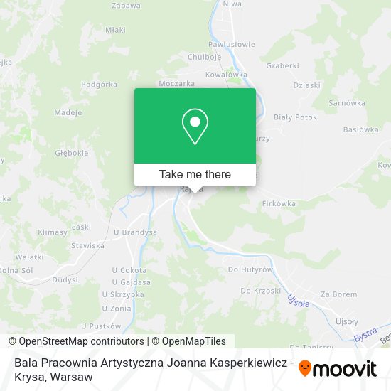 Bala Pracownia Artystyczna Joanna Kasperkiewicz - Krysa map