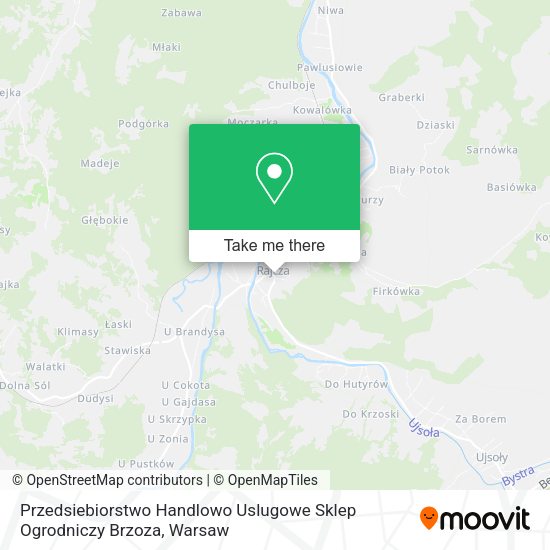 Przedsiebiorstwo Handlowo Uslugowe Sklep Ogrodniczy Brzoza map