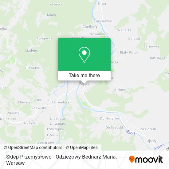 Sklep Przemysłowo - Odzieżowy Bednarz Maria map