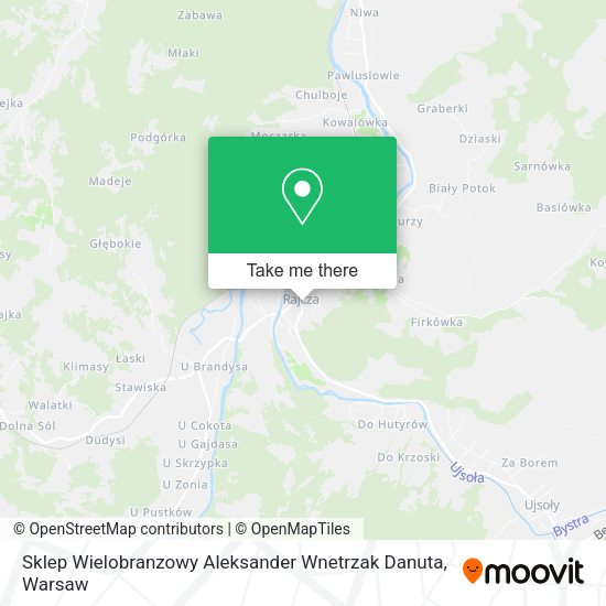 Sklep Wielobranzowy Aleksander Wnetrzak Danuta map