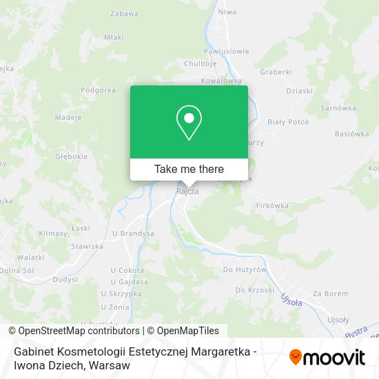 Gabinet Kosmetologii Estetycznej Margaretka - Iwona Dziech map