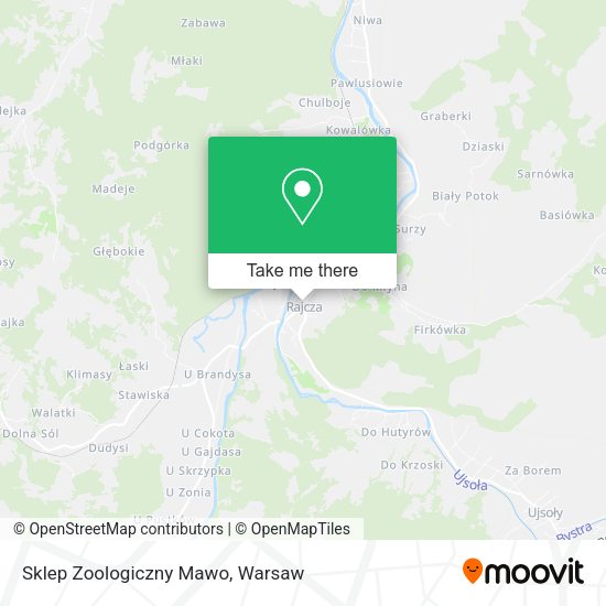 Sklep Zoologiczny Mawo map