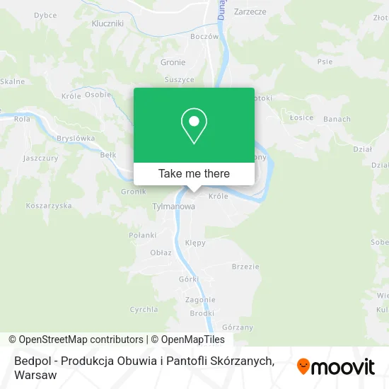 Bedpol - Produkcja Obuwia i Pantofli Skórzanych map