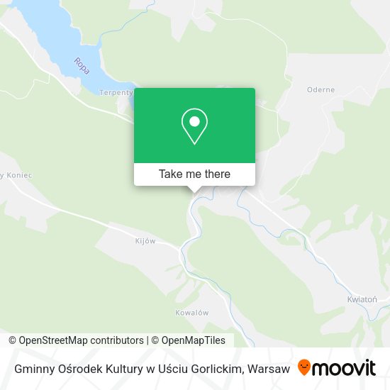 Gminny Ośrodek Kultury w Uściu Gorlickim map