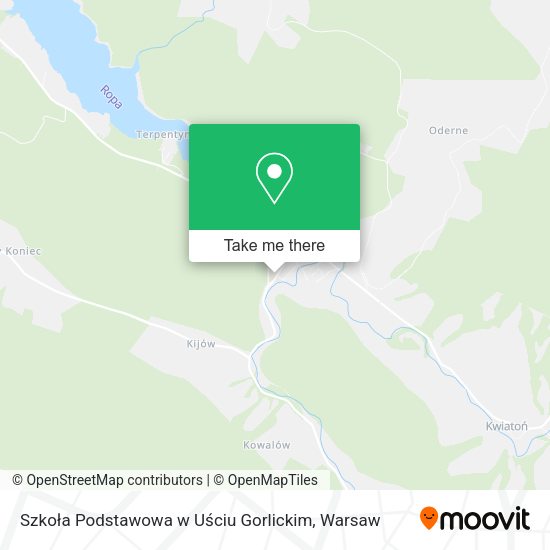 Szkoła Podstawowa w Uściu Gorlickim map