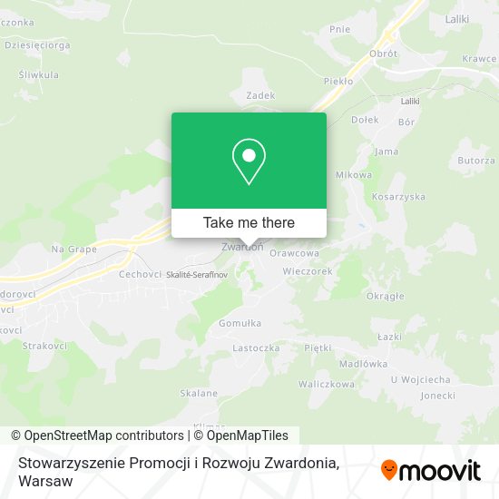 Stowarzyszenie Promocji i Rozwoju Zwardonia map