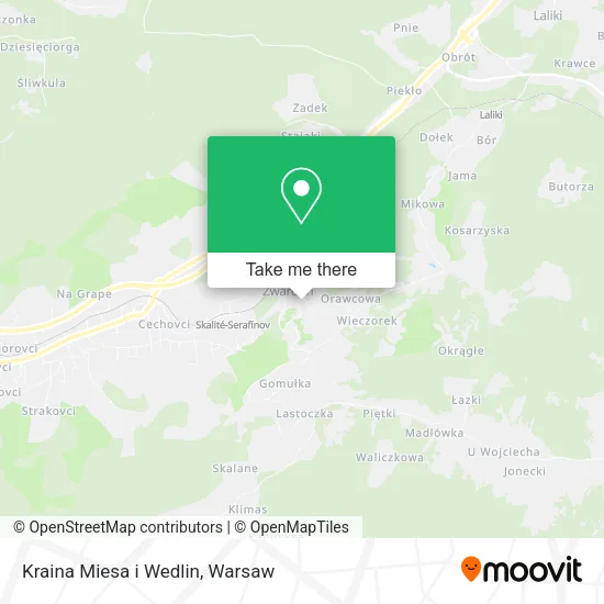 Карта Kraina Miesa i Wedlin